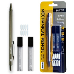 BRUSTRO 0.7mm MECHANICAL PENCIL with Eraser
